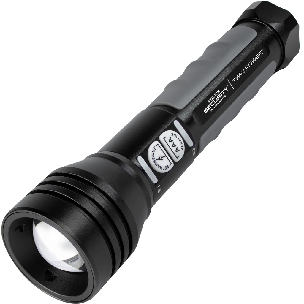 Police Security Twin Power Flashlight 600 Lumen - Image 3