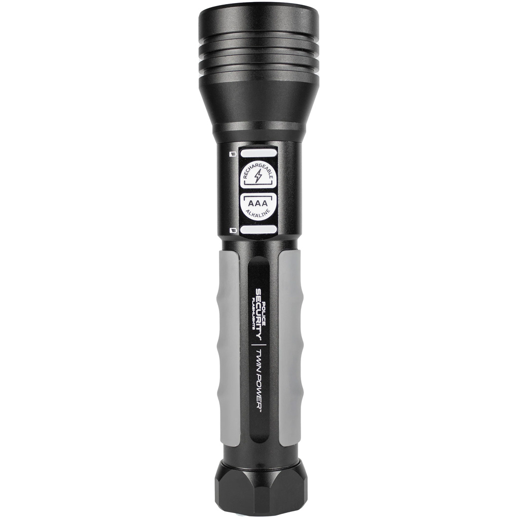 Police Security Twin Power Flashlight 600 Lumen - Image 2