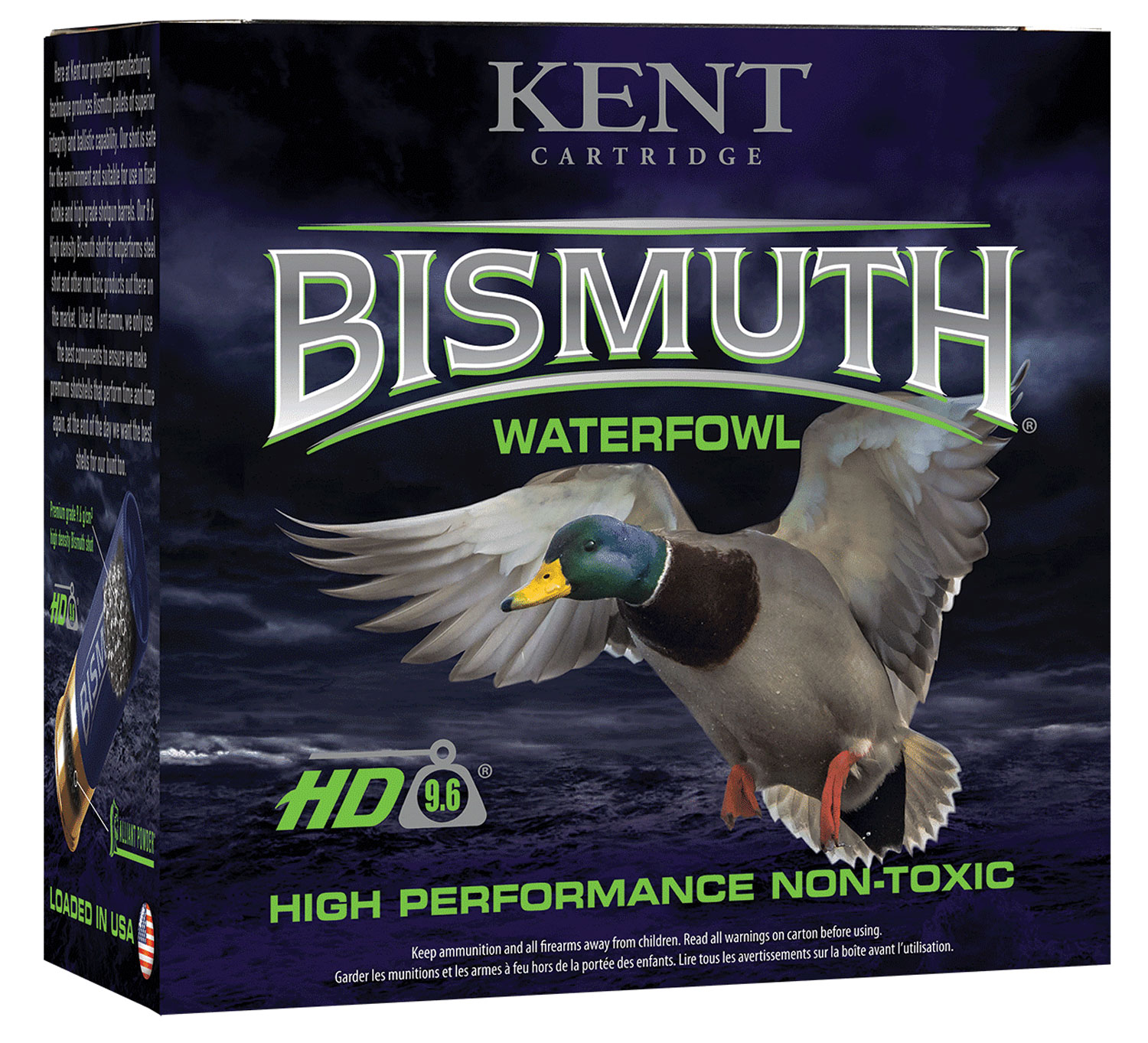 t Cartridge B12W364 Bismuth Waterfowl 12 Gauge 2.75 1 1/4 Oz Bismuth 4 Shot 25 Per Box/ 10 Case Ammo
