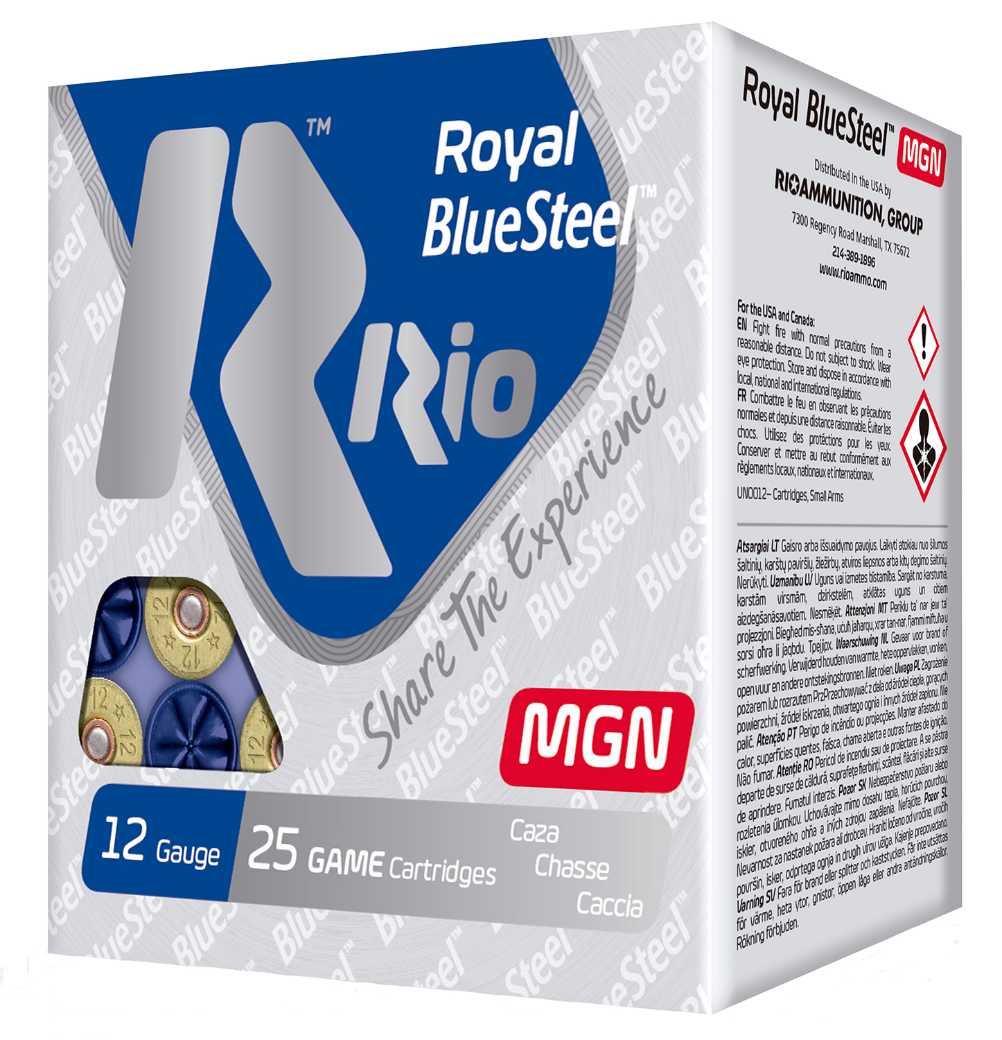 Rio Ammunition RBSM364 Royal BlueSteel Magnum 12Gauge 3 1 1/4oz 4Shot 25 Per Box/10 Case Ammunition RBSM364 Royal BlueSteel Magnum 12Gauge 3 1 1/4oz 4Shot 25 Per Box/10 Case Ammo