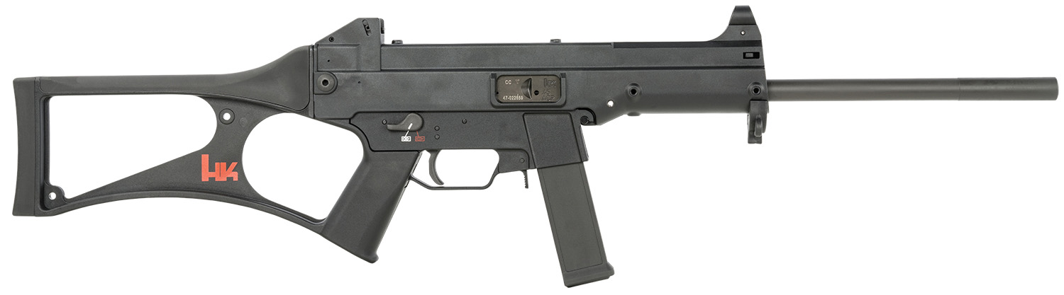 HK 81000092 USC 45 ACP 10+1 Black Target Barrel, Black Polymer Receiver, Skeletonized Black Synthetic Stock, Right Hand