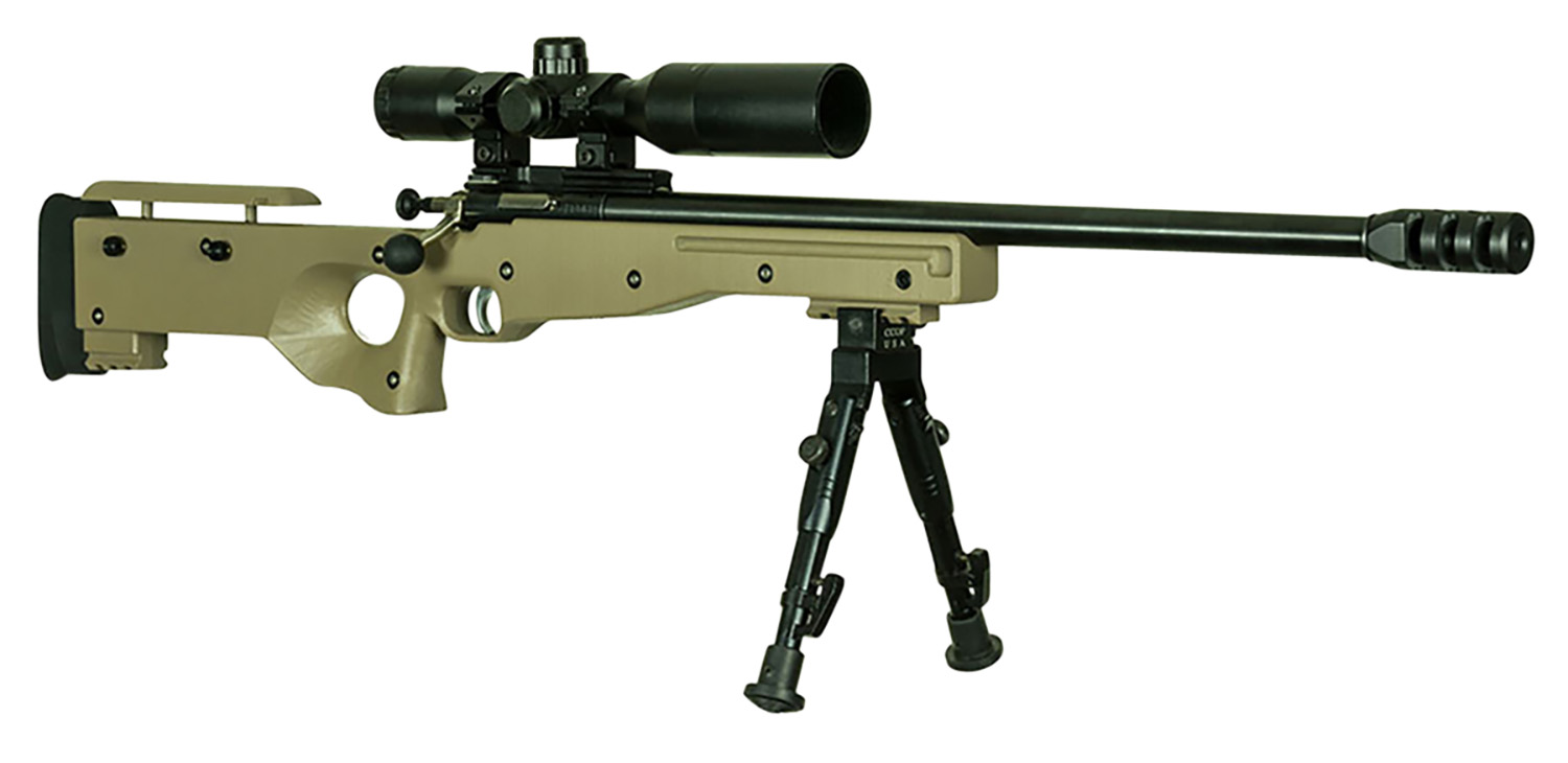 Crickett KSA2157 Precision Complete Package 22 Mag 1rd 16.12" Blued Flat Dark Earth Fixed Thumbhole Stock Right Hand (Youth)