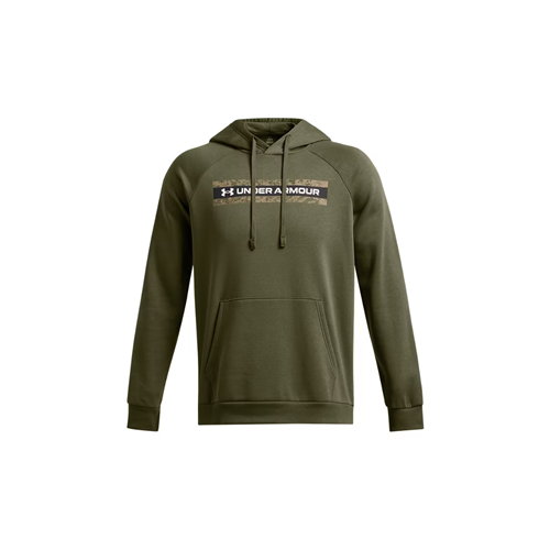 Men's UA Rival Fleece Camo Chest Stripe Hoodie