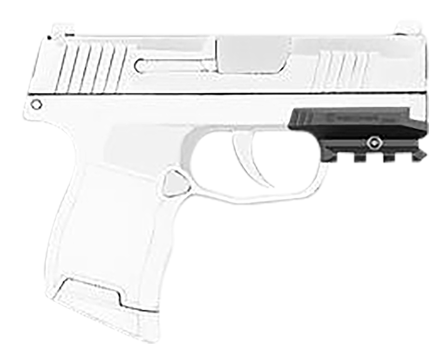 Recover Tactical ZR6501 Picatinny Over Rail Adapter Black