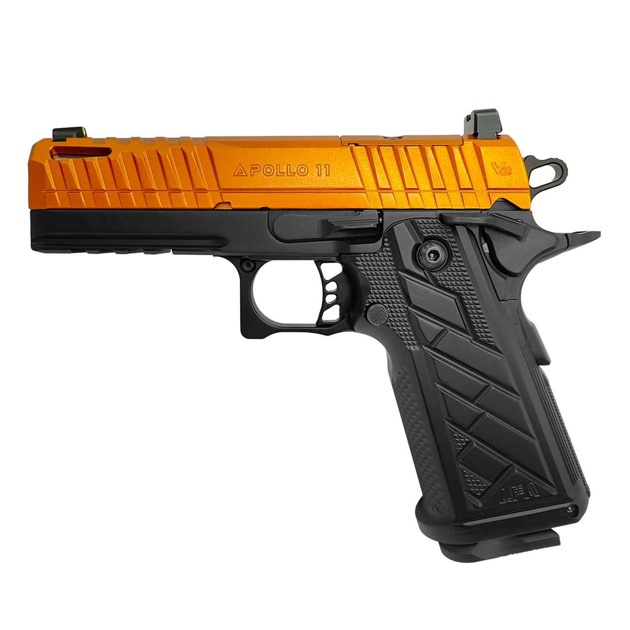 Century Arms LFA HG8643-N Apollo 11 V2 Compact 4.15" Barrel Semi-Auto 9mm Pistol Aluminum Grip Bronze/Black
