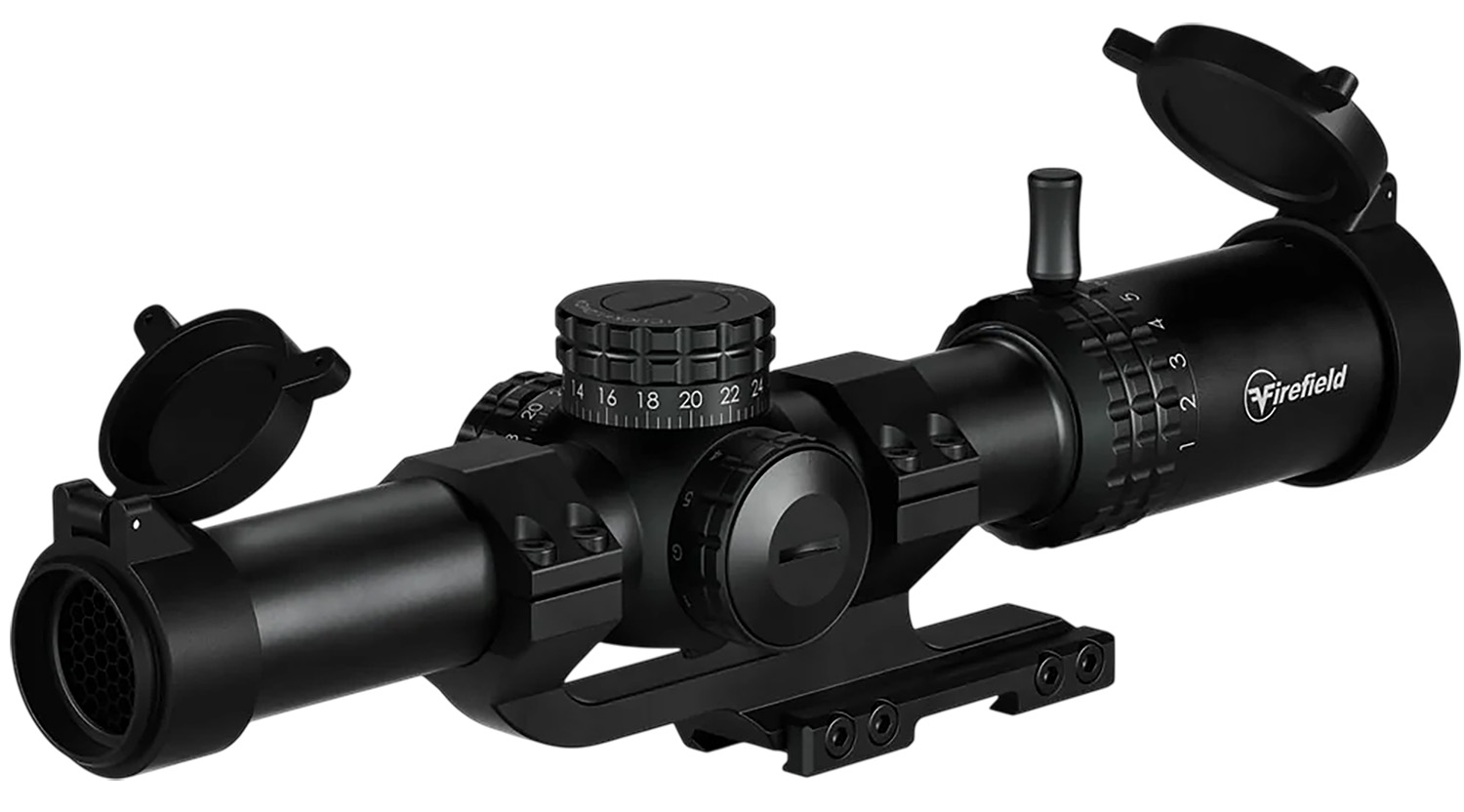 Firefield FF13075 RapidStrike Black 1-10x24mm, 30mm Tube Illuminated Black/Green/Red CR1 Reticle