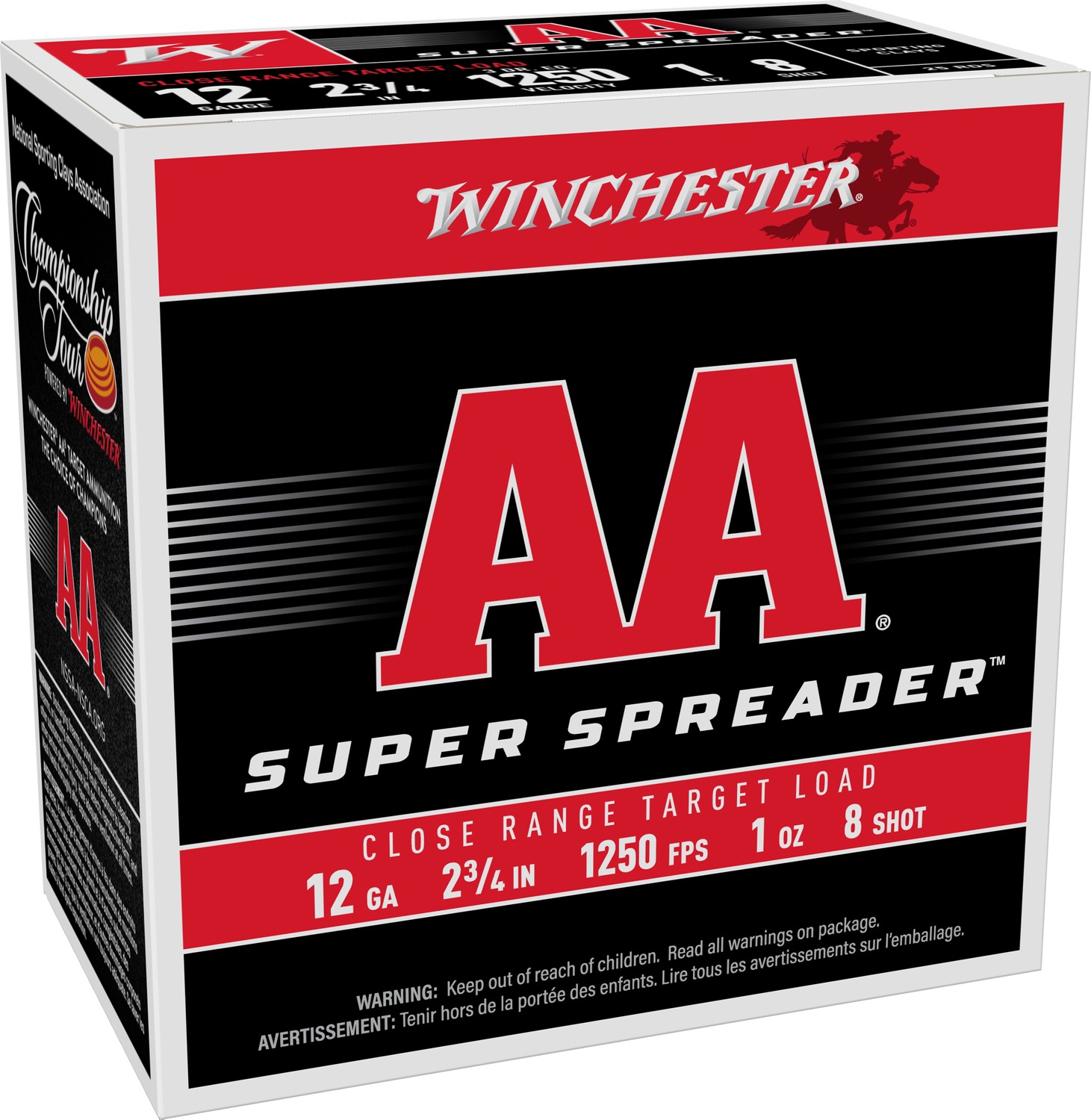 WIN AASL128 12G 2-3/4 #8 AA SPREADER 1 25/10 AASL128 12G 2-3/4 #8 AA SPREADER 1 25/10 Ammo