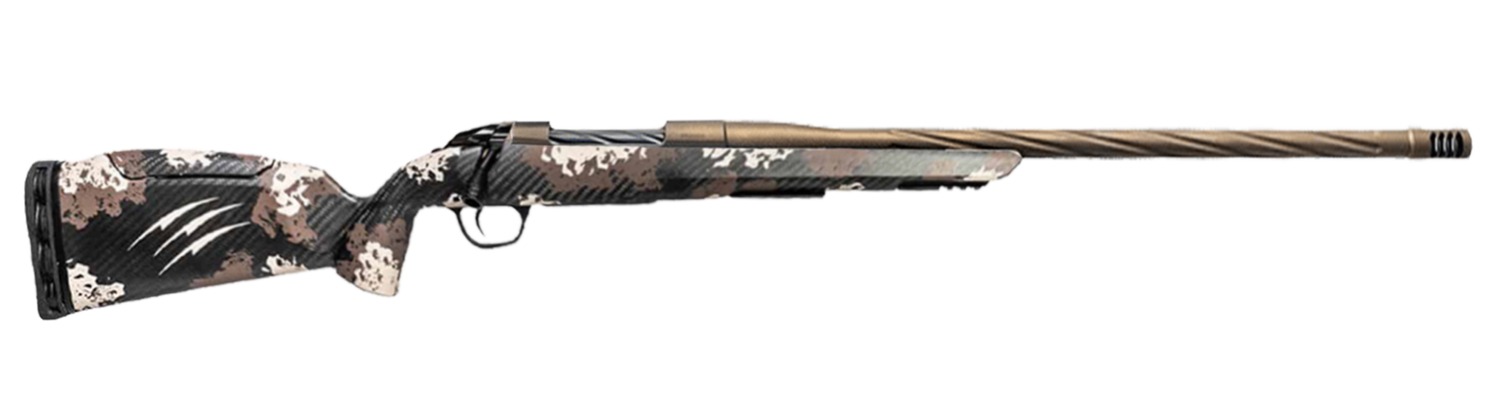 Fierce Firearms Twisted Rage LR Full Size 7mm PRC 3+1 20" Smoked Bronze Cerakote Match Grade/Spiral Threaded Stainless Steel Barrel, Drilled & Tapped Receiver, Desert Shadow Camo Push Button Adj Comb