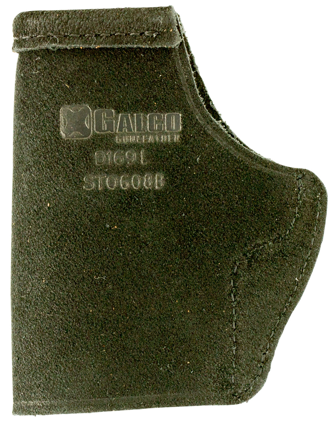 Galco STO600B Stow-N-Go IWB Black Leather Compatible w/ Sig P365/P365 SAS/Glock 42 Belt Clip Mount Right Hand