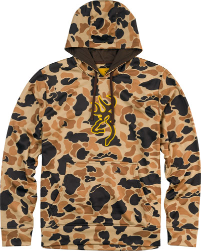 BROWNING TECH HOODIE LS - VINTAGE TAN X-LARGE - Image 2