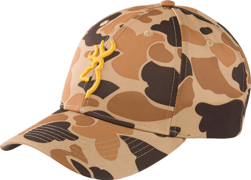BROWNING RIMFIRE CAP BUCKMARK - LOGO VINTAGE TAN CAMO VELCRO - Image 2