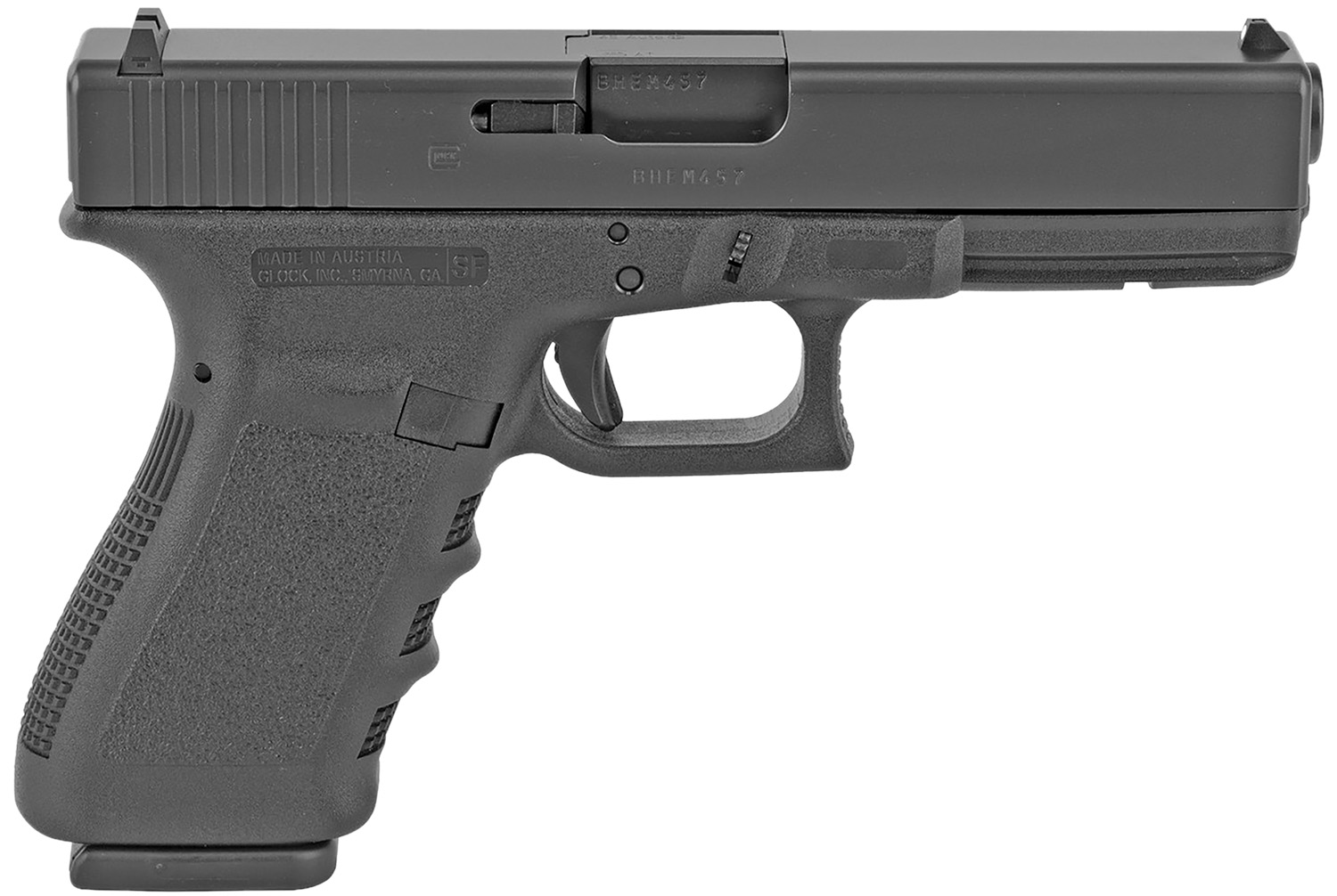 Glock PF2150201 G21 Short Frame *CA Compliant 45 ACP 4.61" Barrel 10+1, Black Frame & Slide, Modular Backstrap, Safe Action Trigger
