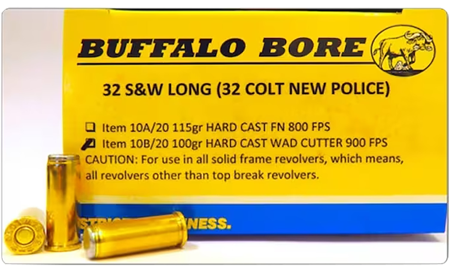 falo Bore Ammunition 18D20 Buffalo-Barnes Strictly Business 500S&W Mag 375gr Barnes VOR-TX XPB Lead Free 20 Per Box/12 Case Ammo