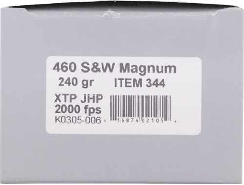 UNDERWOOD 460 SW MAG 240GR - XTP JHP 20BX/10CS - Image 2