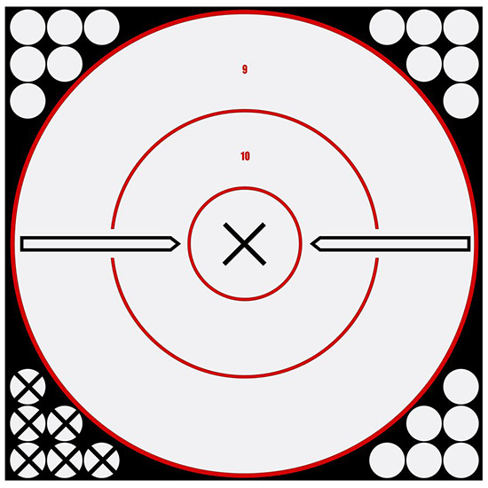 BC SHOOT-N-C WHITE/BLK 12 BULLS-EYE X 5PK