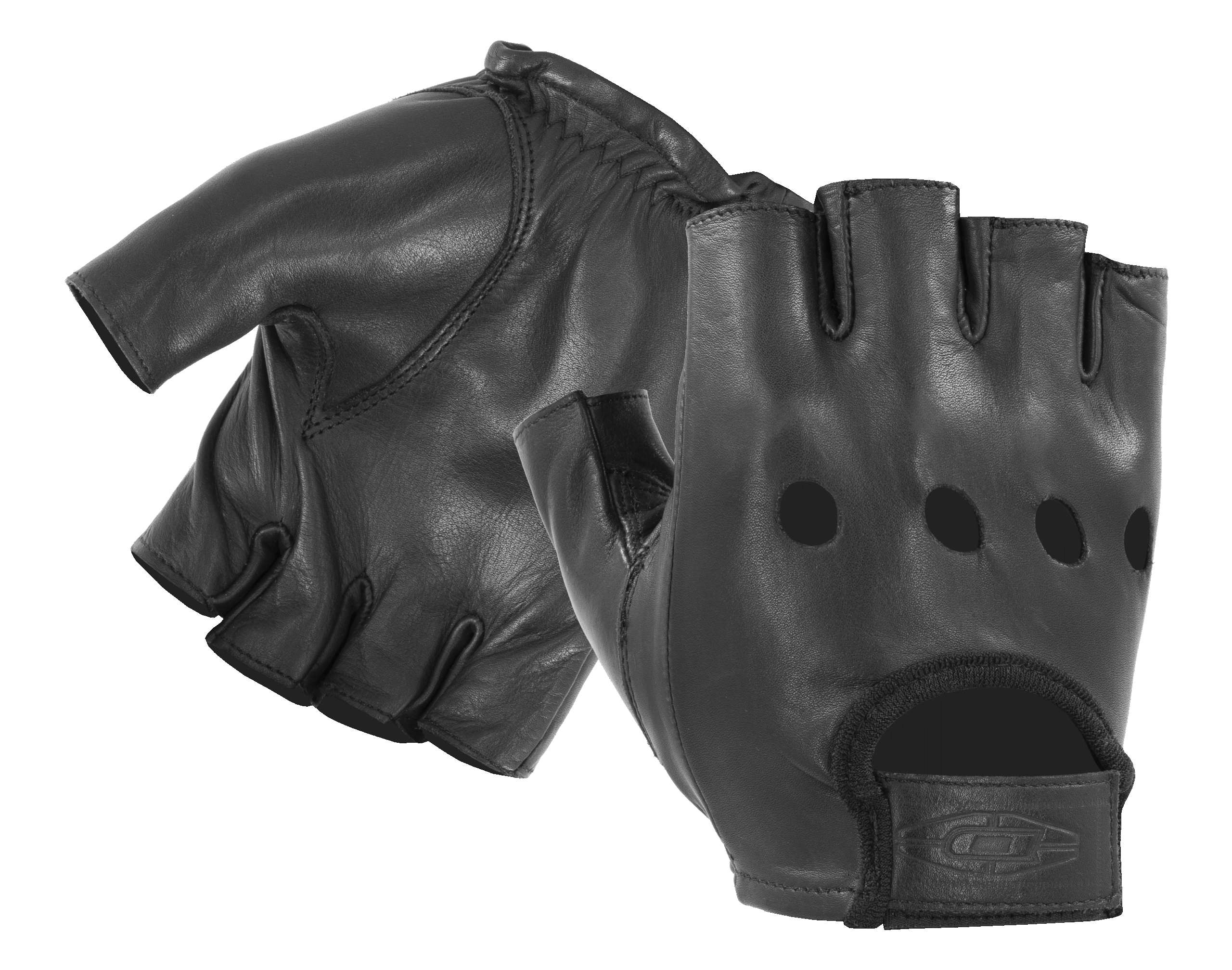 Half-Finger Leather Driving Gloves