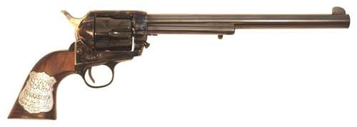 CIMARRON WYATT EARP 45LC - FS 10" CC/BLUED WALNUT W/INLAY