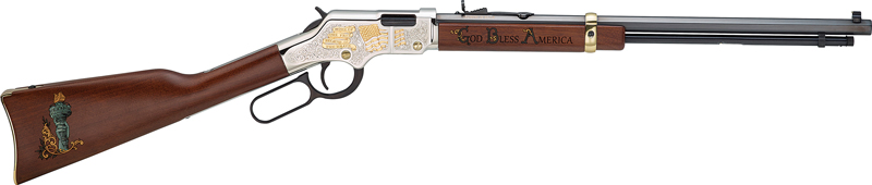 HENRY GOD BLESS AMERICA - 22S/L/LR 20" OCTAGON ENGRAVED