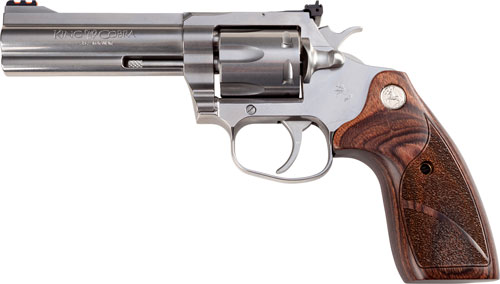 COLT KING COBRA 357MAG TARGET - 4" STAINLESS ADJ. SGT. WOOD