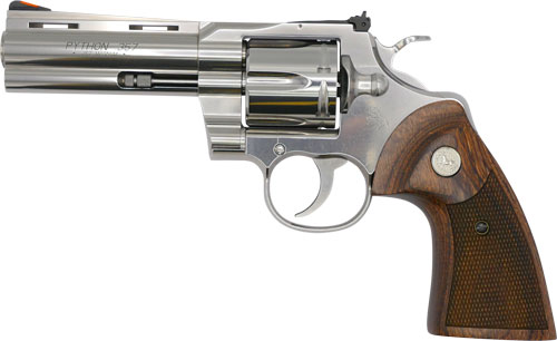 Colt Python .357 Magnum 4.25 in Stainless, Walnut, 6rd