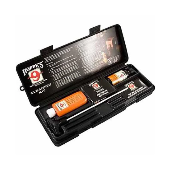 HOP CLEANING KIT 38 357 9MM  Hoppe’s Pistol Cleaning Kit – Complete Gun Care in One Package