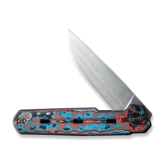 WEKNIFE Navo Flipper Knife Carbon Fiber & Titanium Handle (3.25"" CPM 20CV Blade) WE22026-4