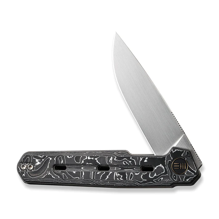 WEKNIFE Navo Flipper Knife Carbon Fiber Handle (3.25"" CPM 20CV Blade) WE22026-6