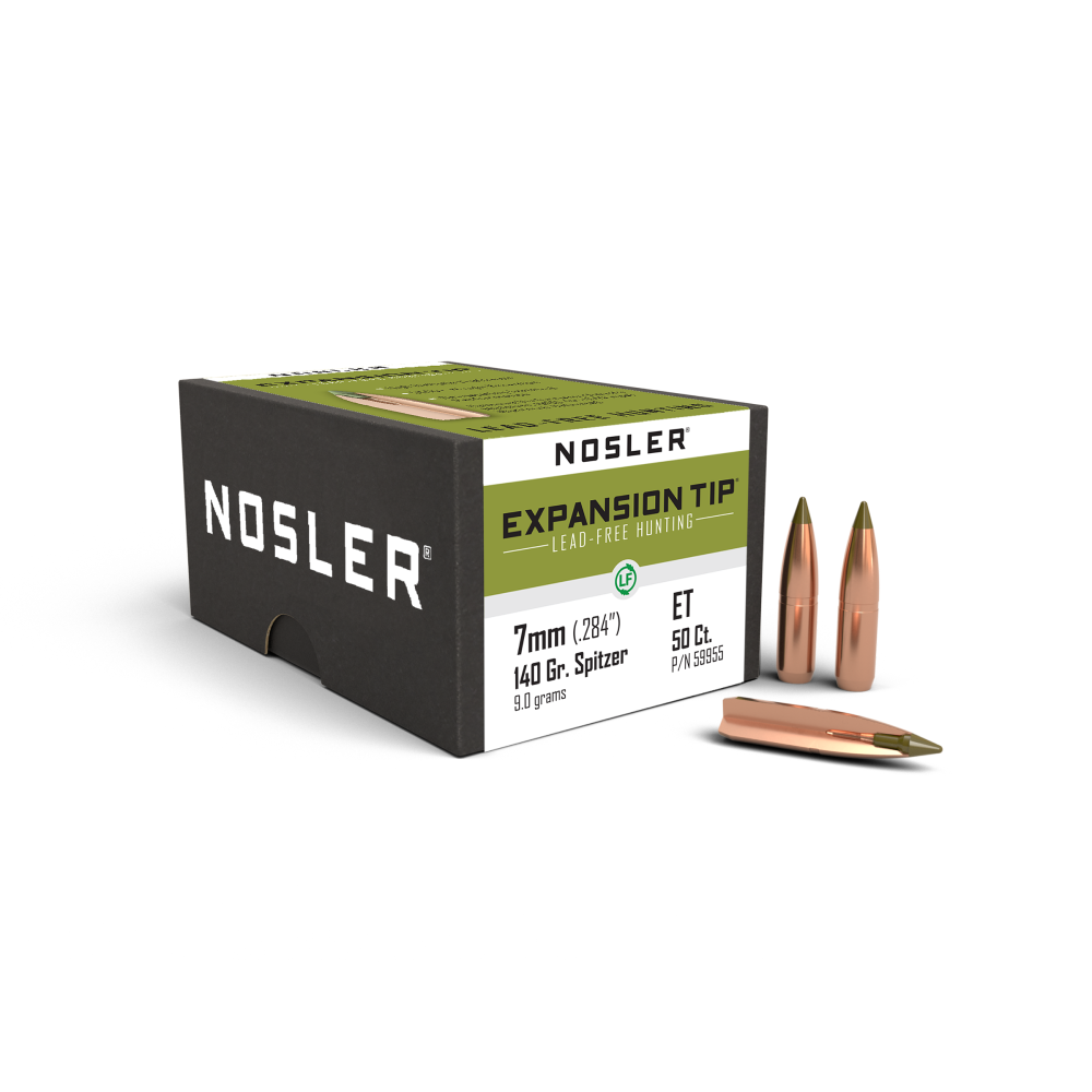 Nosler E-Tip Lead-Free Hunting Bullets 7mm .284" 140 gr SPTZ E-TIP 50/ct