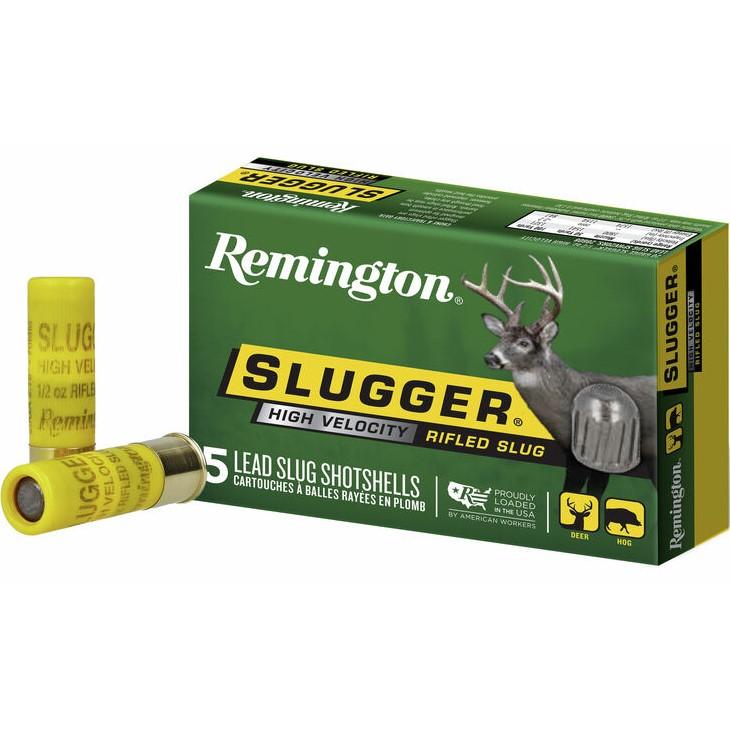 Remington Slugger High-Velocity Rifled Slug 20 Ga 2 3/4 In 1/2 Oz Slug 1800 Fps 5/ct ington Slugger High-Velocity Rifled Slug 20 Ga 2 3/4 In 1/2 Oz Slug 1800 Fps 5/ct Ammo