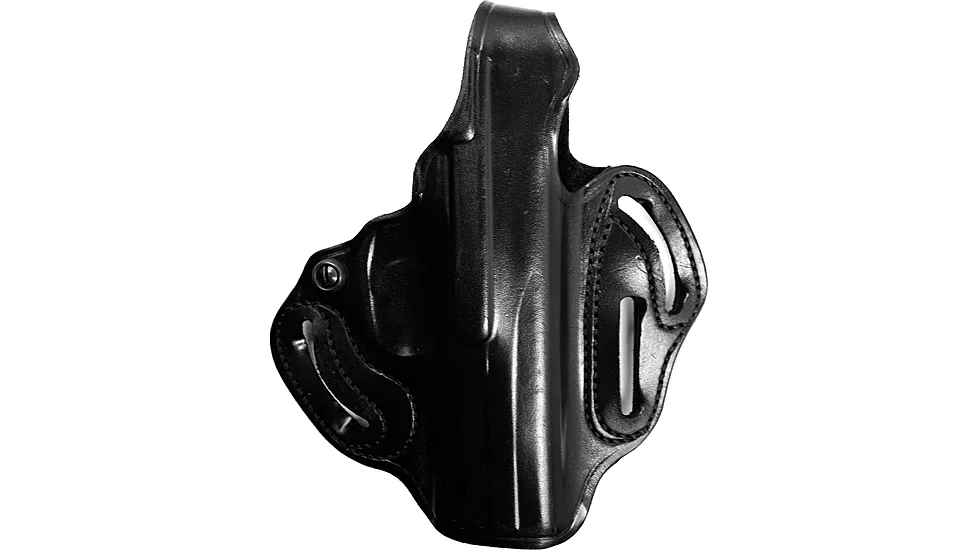 DESANTIS THUMB BREAK SCABBARD HOLSTER FNS-9/40 COMPACT BLACK LEATHER RH