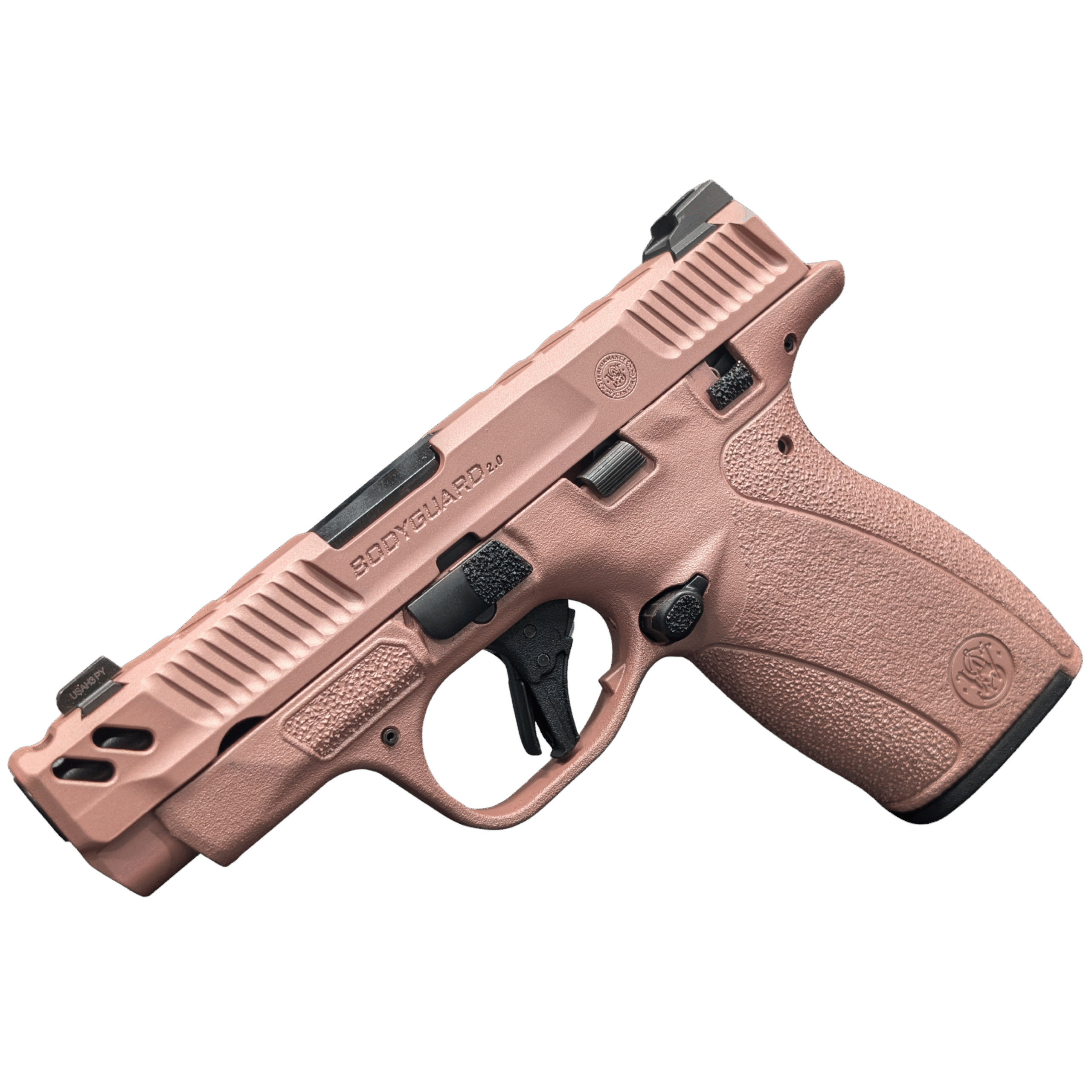 SMITH & WESSON PC BODYGUARD 2.0 CARRY COMP ROSE GOLD 380ACP PISTOL 3.1" M.S 1-10RD, 1-12RD MAG