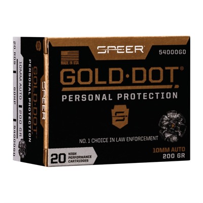 10mm Auto 200gr GOLD DOT – 20rd