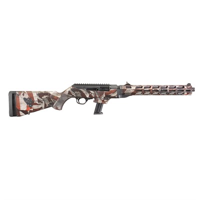 PC CARBINE 9MM 16.12â THRD BBL (1)17RD FIXED AMERICAN FLAG