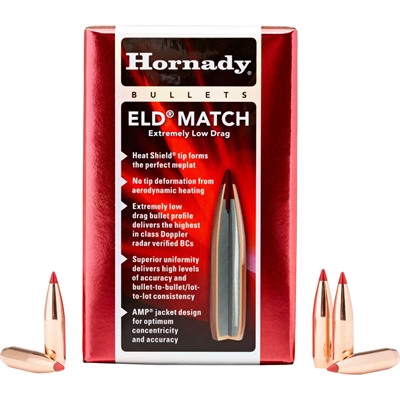 ELD MATCH .25 CAL(0.257'') 134GR POLYMER TIP BOAT TAIL 100/BX
